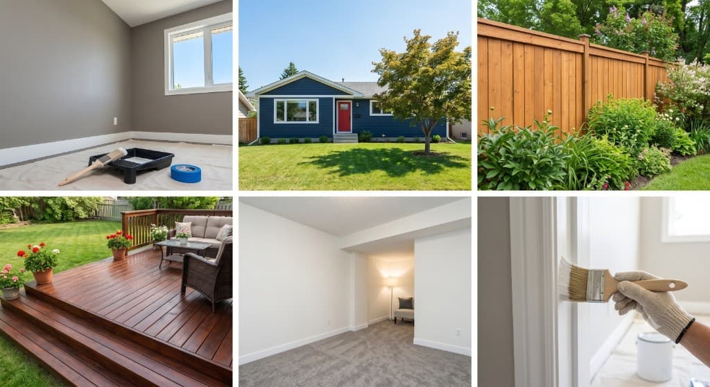 Edmonton painting and renovation work — interior painting, exterior siding, fencing, deck building and finishing