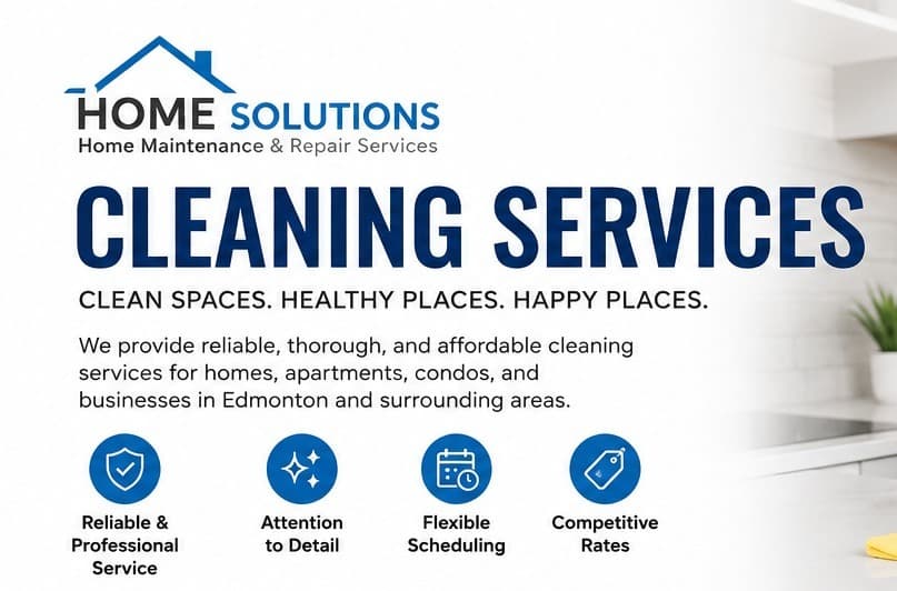 Professional cleaning services in Edmonton — reliable, thorough and affordable for homes, apartments, condos and businesses